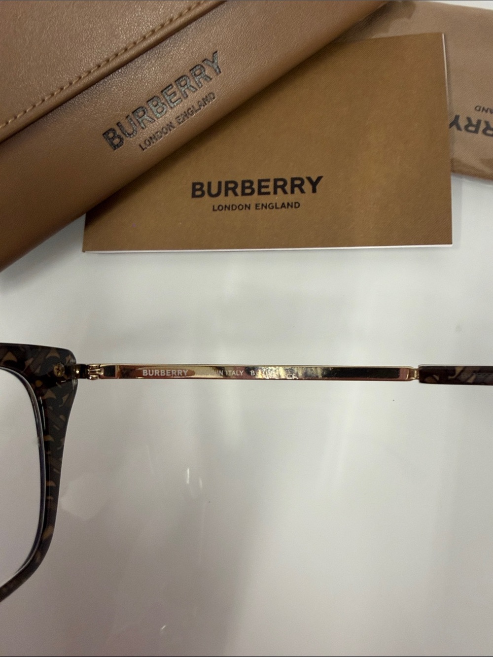 Burberry Women's Tortoiseshell BE2310 (Seaton) Cat-Eye Glasses with Brown Case - Picture 5 of 8